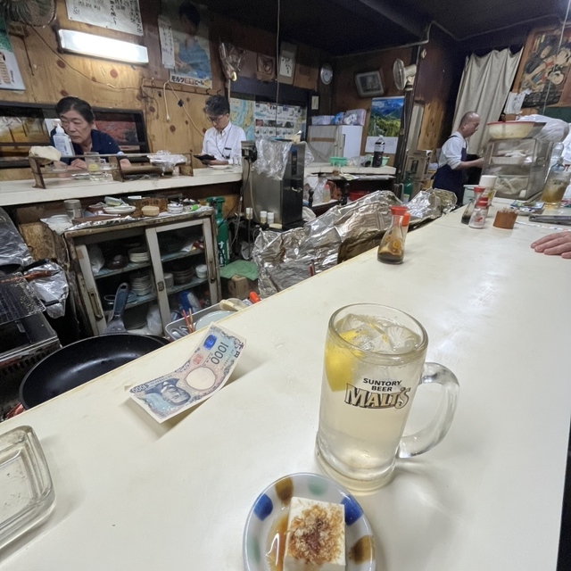立飲スタンド 三楽